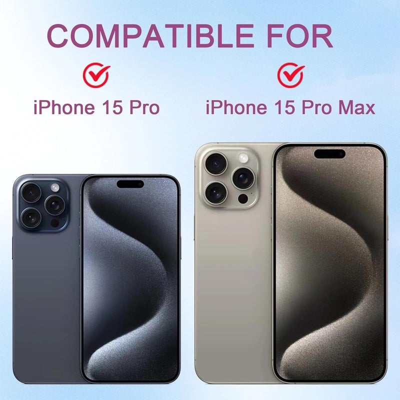 EYSOFT Phone Camera Lens Cover Compatible for Phone 15 Pro/ 15 Pro Max,Camera Lens Protector to Protect Privacy and Security,Strong Adhesive Black-2 Pack - Image 3